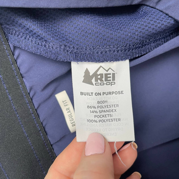 REI Regular Fit‎ Women’s XS Poly-Spandex Skirt Navy Blue, Pockets Elastic Waist - Picture 8 of 11